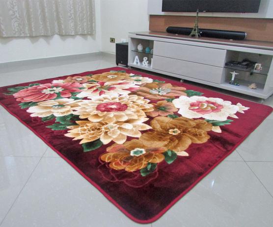 Tapete Aveludado 3d Estampado Azaleia Bordô - 2,00mx2,50m - Têxtil Design Menor preço em Tapete Aveludado 3d Estampado Azaleia Bordô - 2,00mx2,50m - Têxtil Design