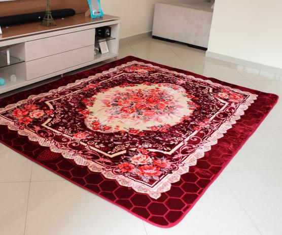Tapete Aveludado 3d Estampado Floral Vinho 1,50mx2,00m - Têxtil Design é boa?