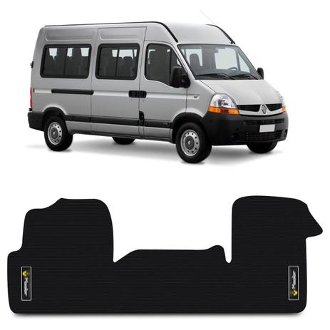 Tapete Borracha PVC Renault Master 2003 a 2017 com Logo Base Antiderrapante Preto 1 Peça - Requinte tapetes Menor preço em Tapete Borracha PVC Renault Master 2003 a 2017 com Logo Base Antiderrapante Preto 1 Peça - Requinte tapetes