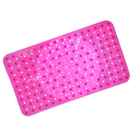 Tapete Box Antiderrapante Com Ventosa 34cm x 64cm - Rosa Pink - Panosul Menor preço em Tapete Box Antiderrapante Com Ventosa 34cm x 64cm - Rosa Pink - Panosul