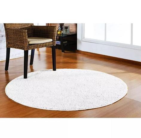 Tapete Branco Redondo Sala Quarto 200 X 200m Classic Branco - Tapetes oasis Menor preço em Tapete Branco Redondo Sala Quarto 200 X 200m Classic Branco - Tapetes oasis