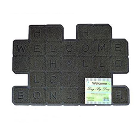 Tapete Capacho Alto Relevo Borracha Importado 47cmx69cm Welcome - China é boa?