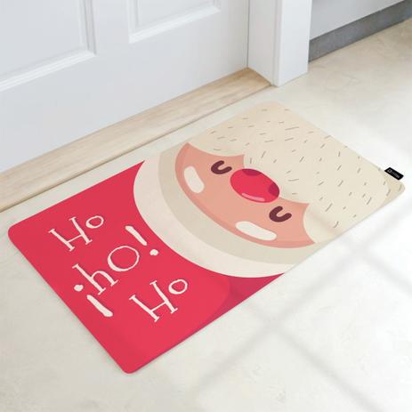 Tapete Capacho Decorativo 60x40cm Papai Noel 01 - Synth decor Menor preço em Tapete Capacho Decorativo 60x40cm Papai Noel 01 - Synth decor