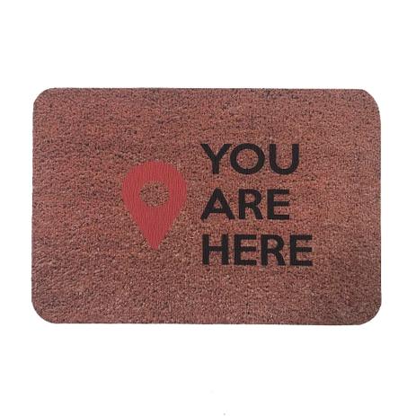 Tapete Capacho Entrada Casa Decorativo Frases 40x60Cm Marrom - Maisaz é boa?