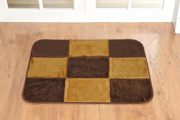 Tapete Capacho para Porta Patchwork Mostarda com Marrom - Guga tapetes é ruim? Tapete Capacho para Porta Patchwork Mostarda com Marrom - Guga tapetes é boa?