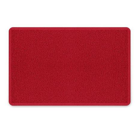 Menor preço em Tapete Capacho Vinil 60 x 90.cm Vermelho - Kapazi