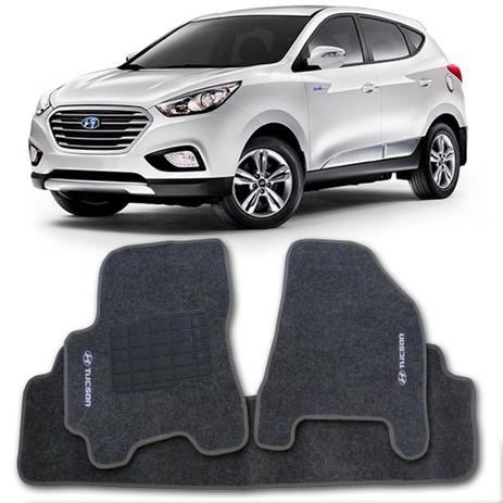 Tapete Carpete Hyundai Tucson 2012 2013 2014 2015 2016 Personalizado Grafite com Logo Bordado - Requinte Menor preço em Tapete Carpete Hyundai Tucson 2012 2013 2014 2015 2016 Personalizado Grafite com Logo Bordado - Requinte