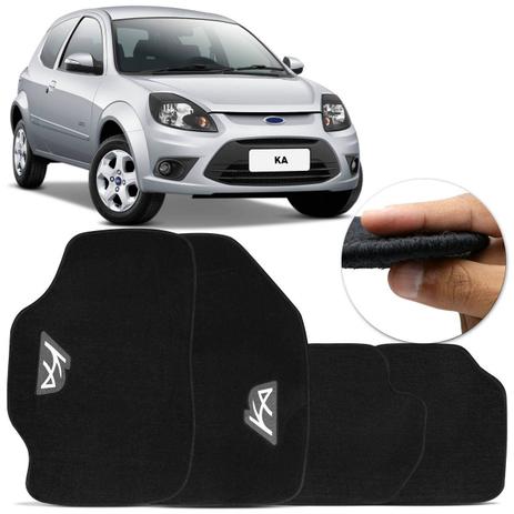 Tapete Carpete Luxo Ford Ka 2009 a 2014 Preto 12mm Bordado HD 4 Peças Alto Padrão - Top Gear é boa?
