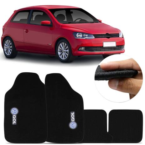 Tapete Carpete Luxo Gol G6 2015 e 2018 Preto 12mm Bordado HD 4 Peças Alto Padrão - Top gear Menor preço em Tapete Carpete Luxo Gol G6 2015 e 2018 Preto 12mm Bordado HD 4 Peças Alto Padrão - Top gear
