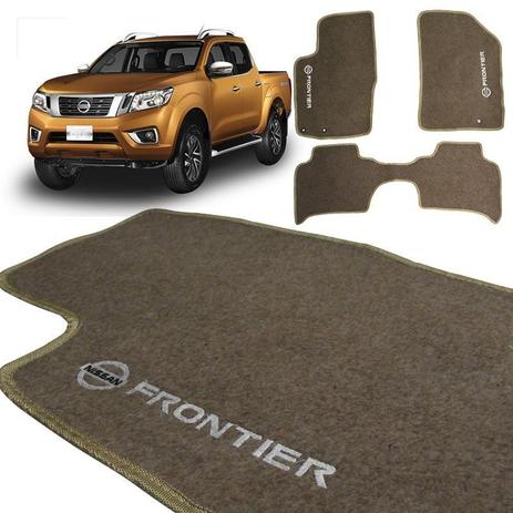 Tapete Carpete Nissan Frontier 2017 a 2019 Bege 3 Peças - Tevic Menor preço em Tapete Carpete Nissan Frontier 2017 a 2019 Bege 3 Peças - Tevic