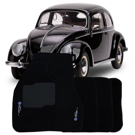 Tapete Carpete Volkswagen Fusca Personalizado Preto Com Logo Bordado - Requinte Menor preço em Tapete Carpete Volkswagen Fusca Personalizado Preto Com Logo Bordado - Requinte