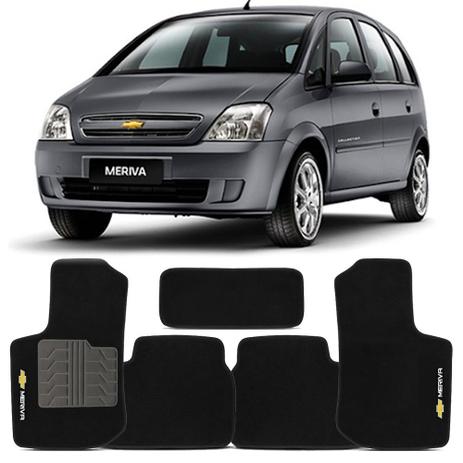 Tapete Chevrolet Meriva 2003 a 2012 Bordado Carpete Preto Jogo 5 Peças - Requinte Menor preço em Tapete Chevrolet Meriva 2003 a 2012 Bordado Carpete Preto Jogo 5 Peças - Requinte