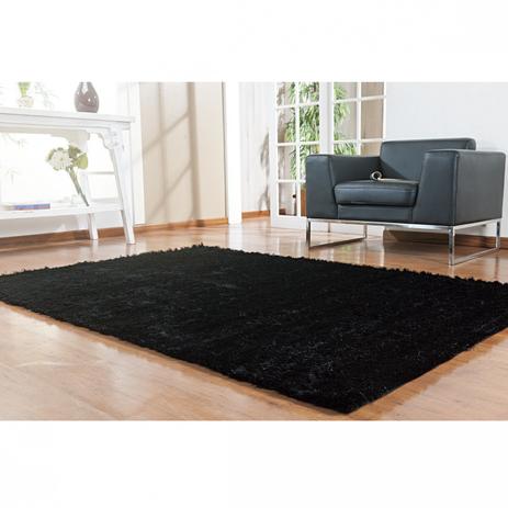 Tapete Clássico Liso Silk Shaggy Niazitex 3,00m x 4,00m Preto Menor preço em Tapete Clássico Liso Silk Shaggy Niazitex 3,00m x 4,00m Preto