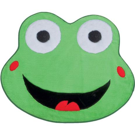 Tapete com formato de Sapo Feliz Big Tecido de Pelúcia 68cm x 48cm - Verde Pistache - Santos luan Menor preço em Tapete com formato de Sapo Feliz Big Tecido de Pelúcia 68cm x 48cm - Verde Pistache - Santos luan