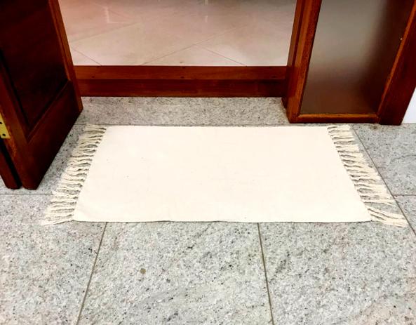 Tapete de Algodão de Tear 0,85 x 0,45 Cru - Tapetes marajó Menor preço em Tapete de Algodão de Tear 0,85 x 0,45 Cru - Tapetes marajó