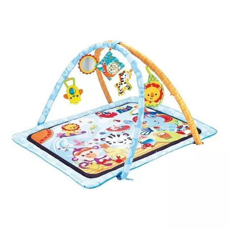 Tapete de atividades bebê infantil azul baby - Art baby Menor preço em Tapete de atividades bebê infantil azul baby - Art baby
