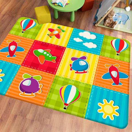 Tapete de Atividades Infantil Aviões - Love decor Menor preço em Tapete de Atividades Infantil Aviões - Love decor