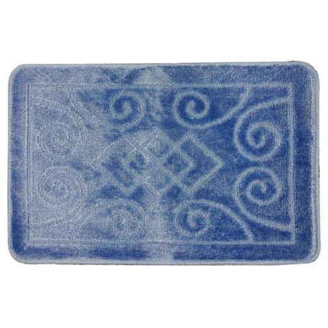 Tapete de Banheiro Estampado Geométrico Aracaju Niazitex 45cm x 70cm Azul Menor preço em Tapete de Banheiro Estampado Geométrico Aracaju Niazitex 45cm x 70cm Azul
