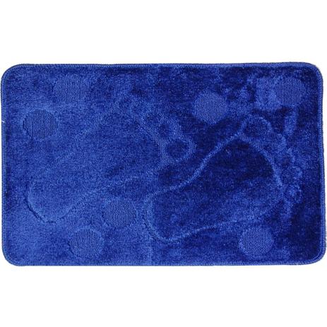 Tapete de Banheiro Estampado Pezinhos Aracaju Niazitex 45cm x 70cm Azul Marinho Menor preço em Tapete de Banheiro Estampado Pezinhos Aracaju Niazitex 45cm x 70cm Azul Marinho