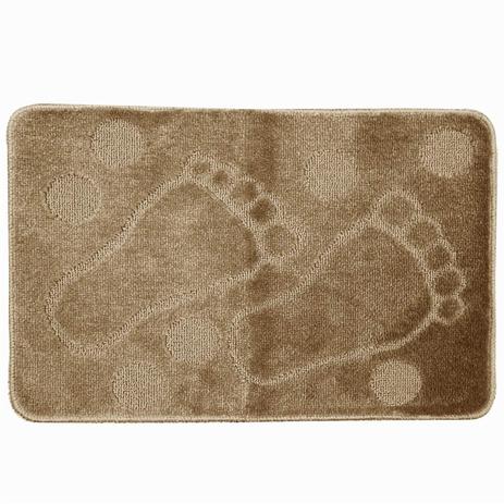 Tapete de Banheiro Estampado Pezinhos Aracaju Niazitex 45cm x 70cm Kaki Menor preço em Tapete de Banheiro Estampado Pezinhos Aracaju Niazitex 45cm x 70cm Kaki