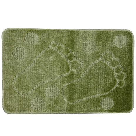 Tapete de Banheiro Estampado Pezinhos Aracaju Niazitex 45cm x 70cm Verde Menor preço em Tapete de Banheiro Estampado Pezinhos Aracaju Niazitex 45cm x 70cm Verde