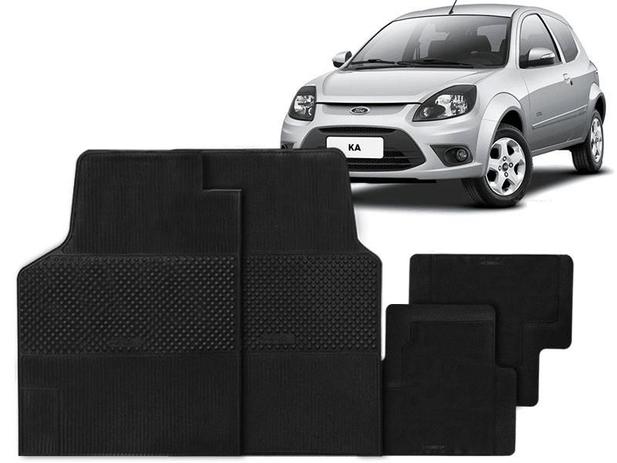 Tapete de Borracha para Ford Ka 12/14 - 4 Peças - Unicol Menor preço em Tapete de Borracha para Ford Ka 12/14 - 4 Peças - Unicol