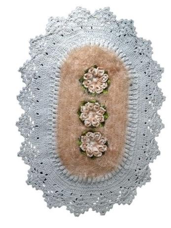 Tapete branco croche Clearance