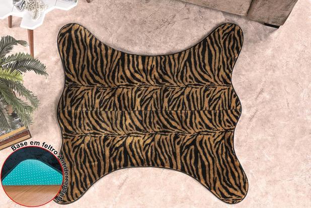 Tapete De Pelúcia Premium Caçador Safari Tigre - Guga tapetes Menor preço em Tapete De Pelúcia Premium Caçador Safari Tigre - Guga tapetes