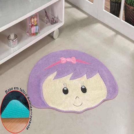 Tapete De Pelúcia Premium Menina Laço Lilás - Guga tapetes Menor preço em Tapete De Pelúcia Premium Menina Laço Lilás - Guga tapetes
