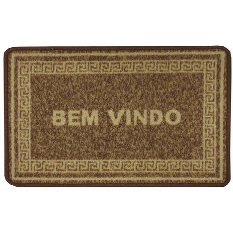 Tapete de Porta Bouclê Bem Vindo Niazitex 40cmx60cm Bege Menor preço em Tapete de Porta Bouclê Bem Vindo Niazitex 40cmx60cm Bege