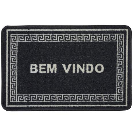 Menor preço em Tapete de Porta Bouclê Bem Vindo Niazitex 40cmx60cm Preto