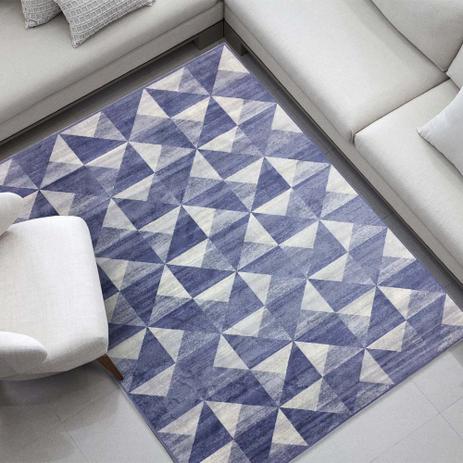 Tapete de Sala Belga Des 106A Azul 60 x 100 cm - Corttex Menor preço em Tapete de Sala Belga Des 106A Azul 60 x 100 cm - Corttex