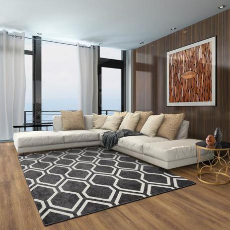 Tapete de Sala Classe A Gris 66 x 120 cm - São Carlos - Tapetes são carlos é boa?