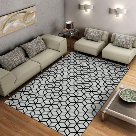 Tapete de Sala Soft Formas 100 x 150 cm - São Carlos - Tapetes são carlos é boa?
