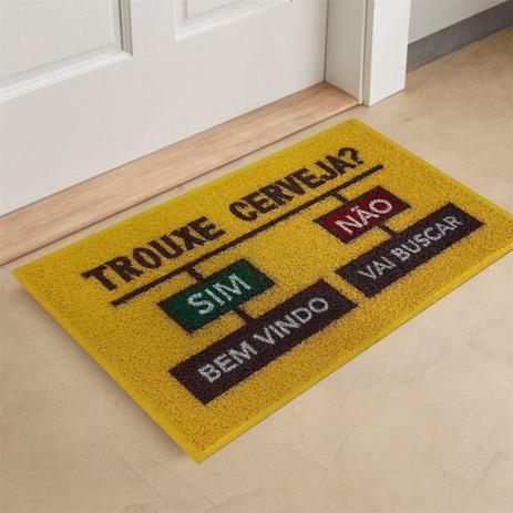 Tapete bem vindo trouxe cerveja Clearance