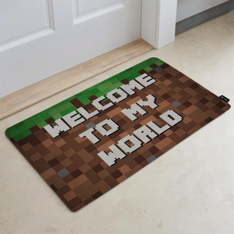 Tapete Decorativo 60x40cm Mine World - Synth decor Menor preço em Tapete Decorativo 60x40cm Mine World - Synth decor