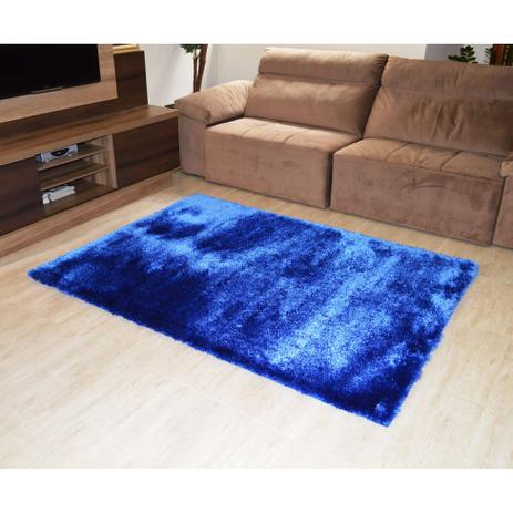 Tapete Elsa Retangular Shaggy 50x90 cm Azul - Rayza é boa?
