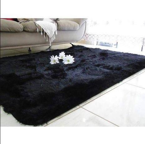 Tapete preto peludo Clearance