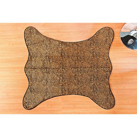 Tapete Formato Caçador 125x118cm Onça Pintada - Guga tapetes Menor preço em Tapete Formato Caçador 125x118cm Onça Pintada - Guga tapetes
