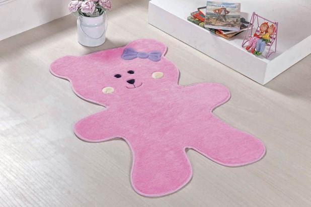 Tapete Formato Premium Urso Biscoito Rosa - Guga tapetes Menor preço em Tapete Formato Premium Urso Biscoito Rosa - Guga tapetes