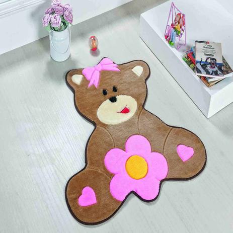 Tapete Formato Ursa Baby Rosa - Dourados enxovais Menor preço em Tapete Formato Ursa Baby Rosa - Dourados enxovais