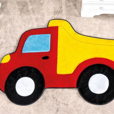 Tapete Grande Infantil Pelúcia Caminhão Caçamba Premium Antiderrapante - Vermelho - Guga Tapetes Menor preço em Tapete Grande Infantil Pelúcia Caminhão Caçamba Premium Antiderrapante - Vermelho - Guga Tapetes