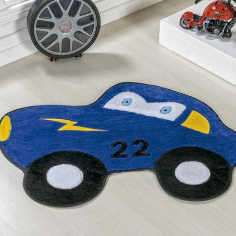 Tapete Grande Infantil Pelúcia Carrinho Raio 22 Premium Antiderrapante - Azul Royal - Guga tapetes é ruim? Tapete Grande Infantil Pelúcia Carrinho Raio 22 Premium Antiderrapante - Azul Royal - Guga tapetes é boa?