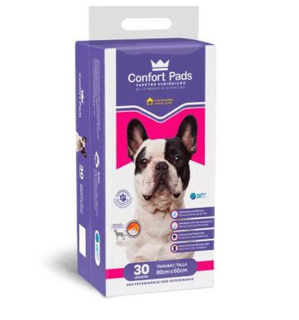 Tapete Higiênico Confort Pads 80x60cm - 30 unidades Menor preço em Tapete Higiênico Confort Pads 80x60cm - 30 unidades