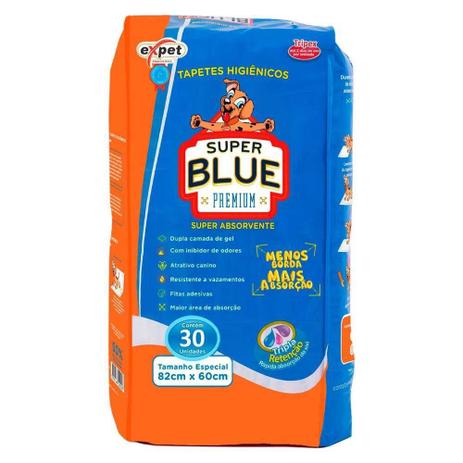 Tapete higiênico expet super blue premium para cães 30 unidades Clearance