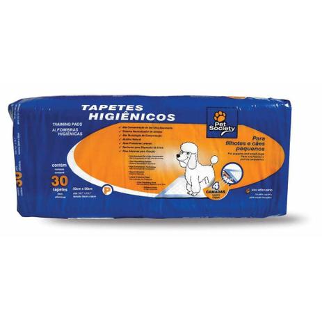 Tapete Higiênico Pet Society Tamanho P 30 Unidades Menor preço em Tapete Higiênico Pet Society Tamanho P 30 Unidades