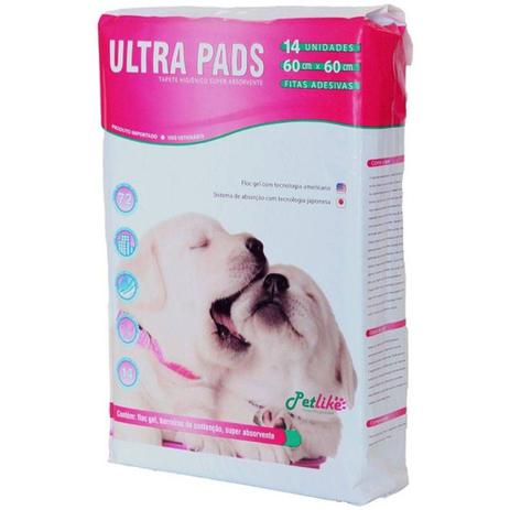 Tapete Higiênico Petlike Ultra Pads Para Cães 60x60cm 14 Unidades Menor preço em Tapete Higiênico Petlike Ultra Pads Para Cães 60x60cm 14 Unidades