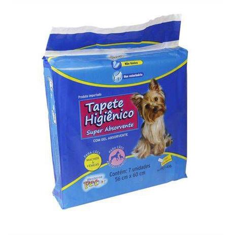 Tapete Higienico Super Absorvente Para Caes Com 7 Unidades 56x60cm - Western Menor preço em Tapete Higienico Super Absorvente Para Caes Com 7 Unidades 56x60cm - Western