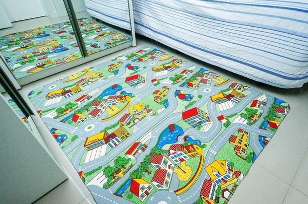 Tapete Infantil 100x130m Tecil Autorama - Casa new Menor preço em Tapete Infantil 100x130m Tecil Autorama - Casa new