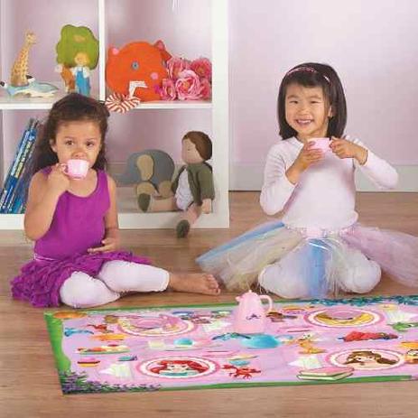 Tapete Infantil de Brincar Princesas Hora do Chá - Corttex Menor preço em Tapete Infantil de Brincar Princesas Hora do Chá - Corttex